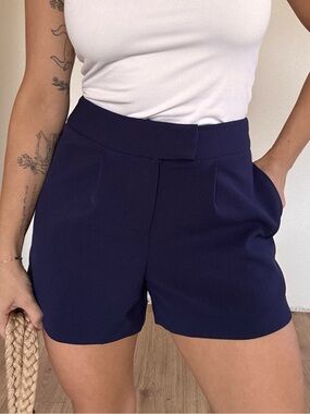 a new day Navy High-Rise Tailored Women’s Shorts
